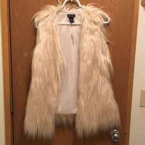 NWT faux fur vest